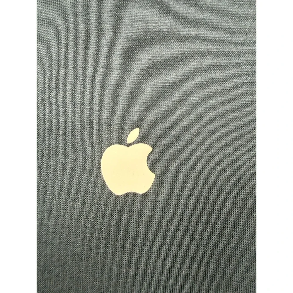 Apple Employee Exclusive Full Zip Bomber Jacket Navy Blue Men LT Rare Tech